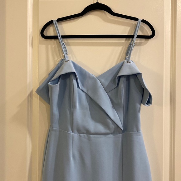 Adelyn Rae Shelby Cold Shoulder Dress - Light Blue - Picture 3 of 6
